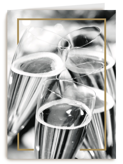 champagne glazen met goud randje