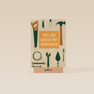 verbouwen kaart heel veel succes met verbouwen