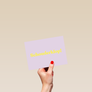 goed gedaan kaart andc schouderklopje
