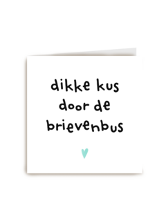 Vaderdagkaart Hip Dikke kus door de brievenbus