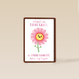 moederdag kaart klassiek alvast een lieve groet