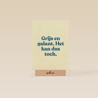 verjaardag kaart andc grappig grijs en galant het kan dus toch