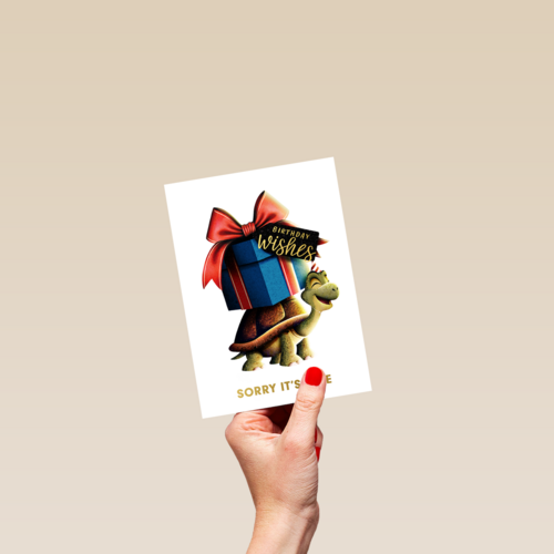 folio sorry its late turtle with present