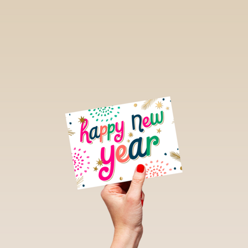 Happy New Year kleurrijk