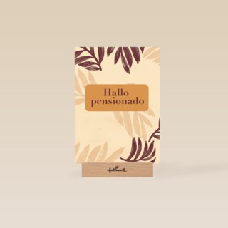 Pensioen kaart hallo pensionado