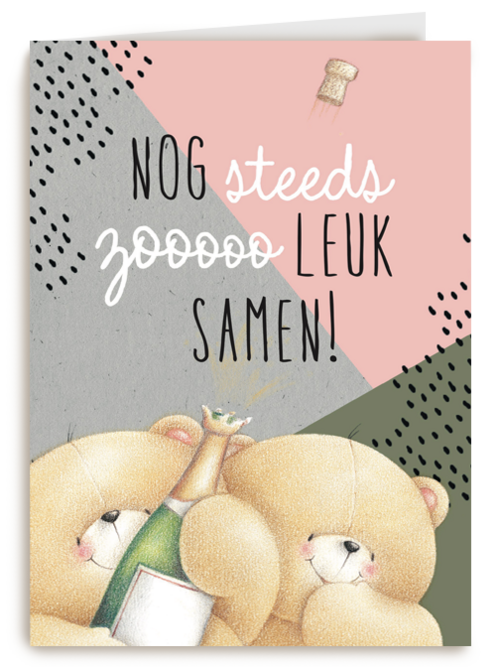 forever friends kaart nogsteeds zooo leuk samen