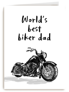 vaderdag kaart motorfiets