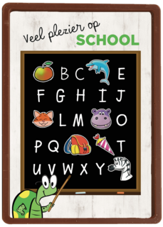 back to school schoolbord plezier op school