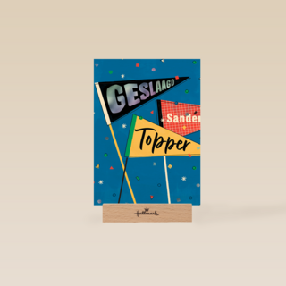 Geslaagd topper vlaggen
