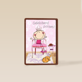 tekening prinses met kat