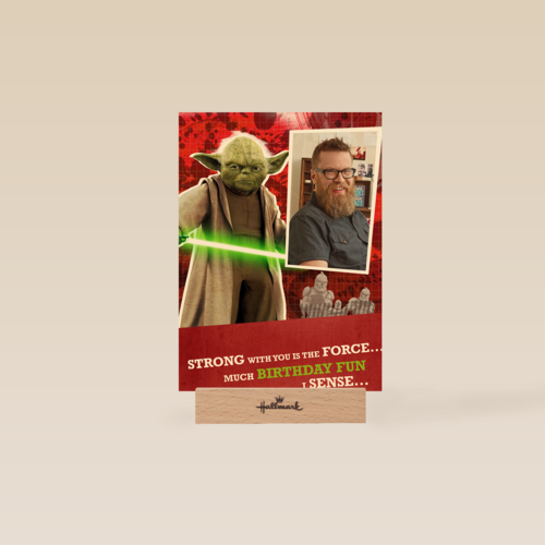 verjaardag fotokaart yoda