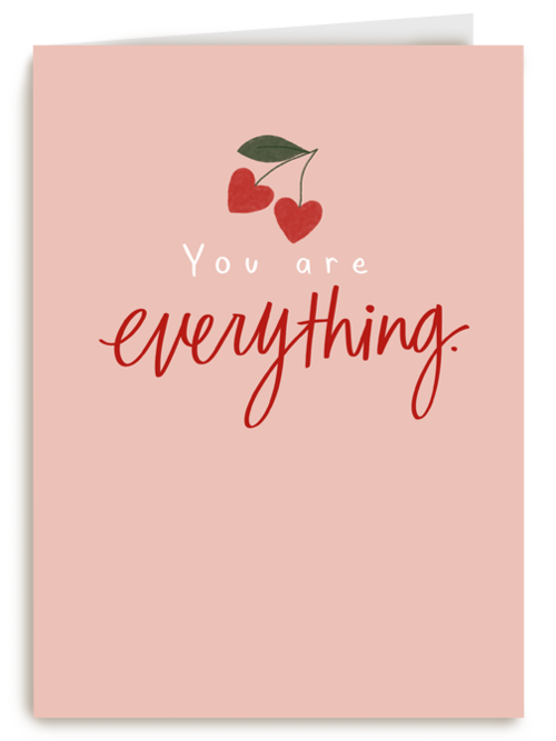 Valentijnsdagkaart hip You are everything