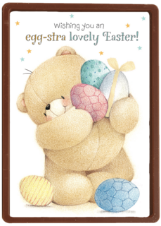wishing you an egg stra lovely easter forever friends kaart