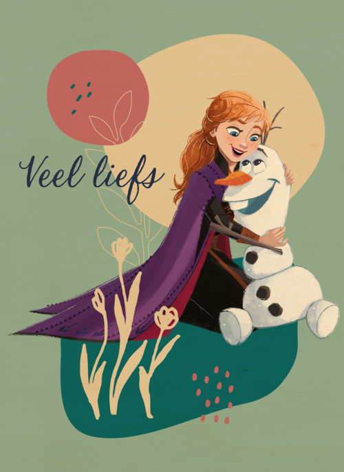 Frozen kaart veel liefs