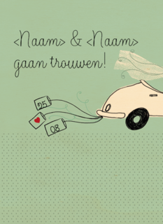 aankondiging trouwen