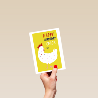 Verjaardagskaart Happy Birthday Chick