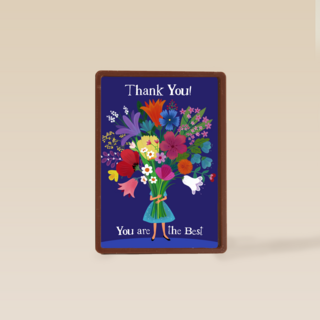 Bedankt kaart Ylva Svensson bloemen