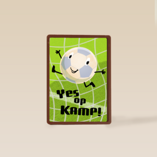 Op kamp kaart voetbal