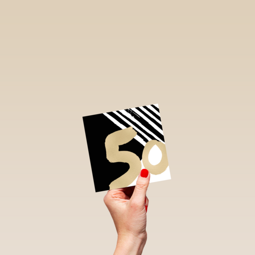 50 in het goud