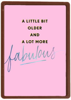Verjaardagskaart vrouw hip A little older and a lot more fabulous