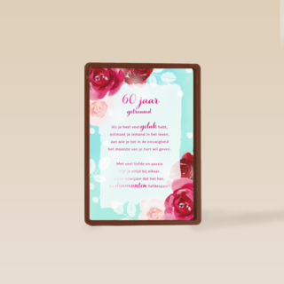Huwelijksjubileum kaart 60 jaar getrouwd More than words
