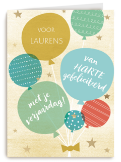 verjaardag man classics van harte gefeliciteerd ballon