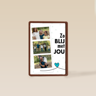 fotokaart zo blij met jou