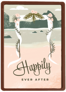 Pas getrouwd kaart happily ever after