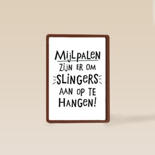 quote kaart mijlpalen zijn er om slingers aan op te hangen
