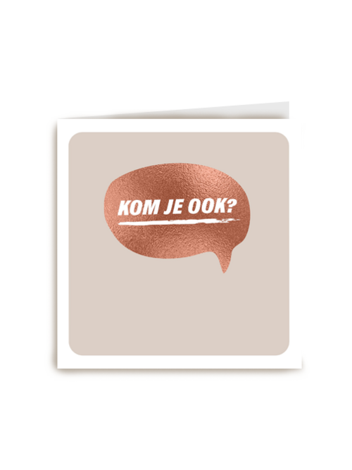 nieuwjaarskaart uitnodiging kom je ook