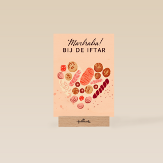 ramadan kaart Marhaba bij de iftar