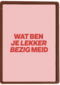 Succes kaart andc lekker bezig meid
