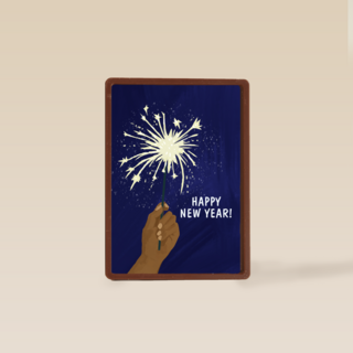 Nieuwjaar kaart Sterretjes