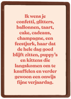 Verjaardagskaart hip vrouw ik wens je heel veel