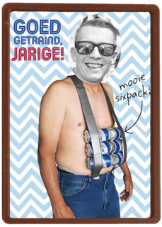 een mooie sixpack getraind