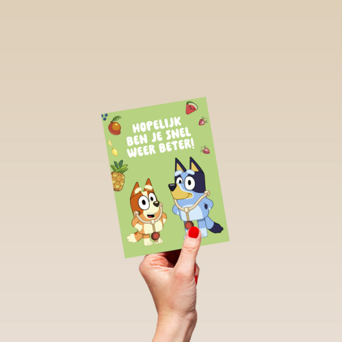 Bluey Bingo Hopelijk ben je snel weer beter