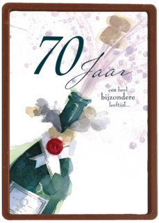 zeventig jaar champagne knallen