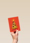 Kerstboom van pizza