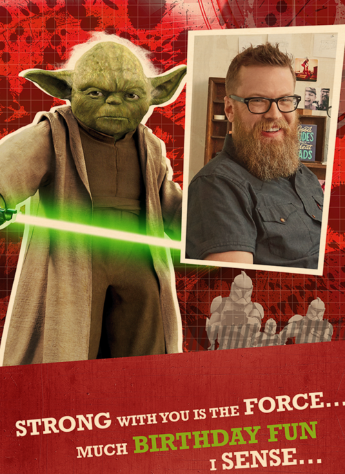 verjaardag fotokaart yoda