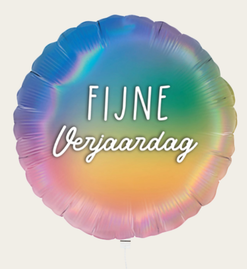 Ballon Fijne Verjaardag Multi