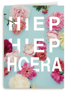 botanical kaart hiep hiep hoera