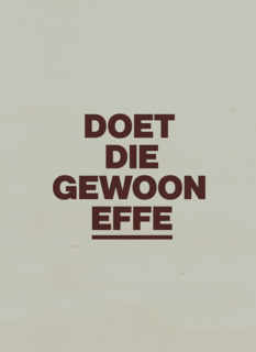 And C Doet die gewoon effe