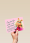 Miss Piggy kaart een jaartje ouder