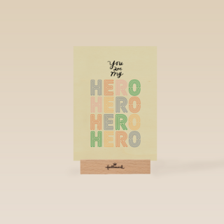 Complimentkaart you are my hero
