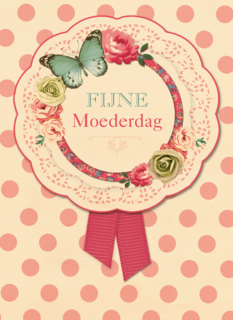 moederdag kaart fijne moederdag broche