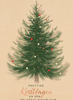 Prettige kerstdagen kerstboom