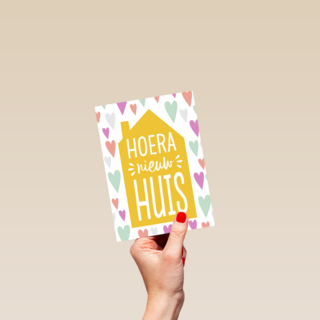 hoera nieuw huis me hartjes
