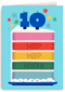 Hiep Hiep Hoera 10 jaar jongen