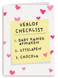 zwangerschap verlof checklist