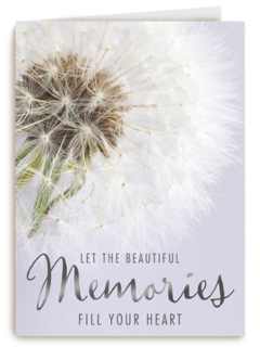 condoleance let the memories fill your heart